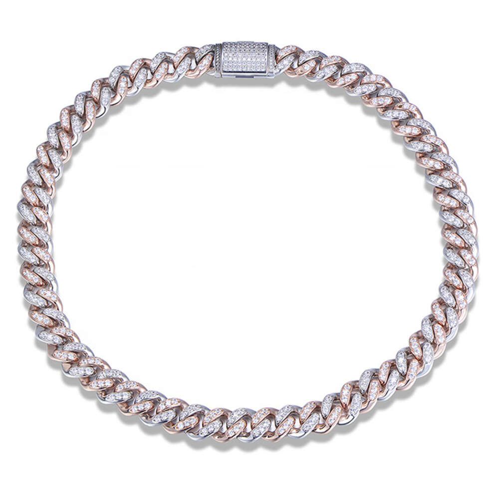 Gold Cuban Chain 12mm Hip Hop Style Cuban Link Simulated Diamond Gold Plated Fashion Party Cuban Necklace for Men