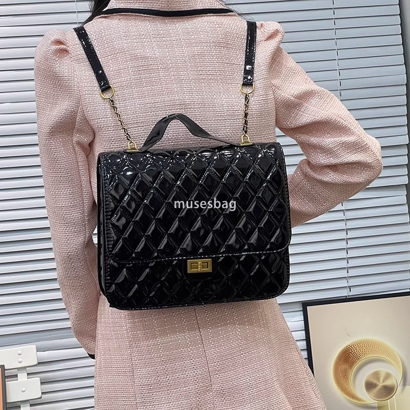 Fashionable Women's High end Ghana Preface Small and Practical Backpack for Commuting High end Western Style Small Fragrance Lingge Academy Leisu