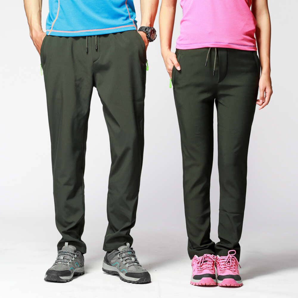 Sports for women, summer thin straight tube loose casual ice silk quick drying pants, spring autumn men and women's pants F7.4#37.24