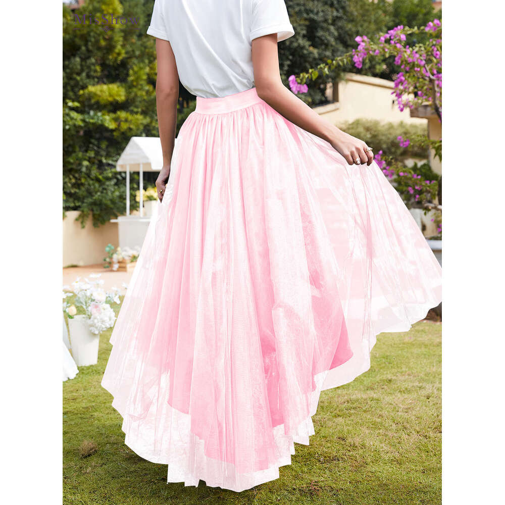 2023 High Low Tutu Skirts Princess Wedding Party Prom Tail Layered Mesh Long Tulle Skirt For Women Jupon Mariage Cpa3278 0704