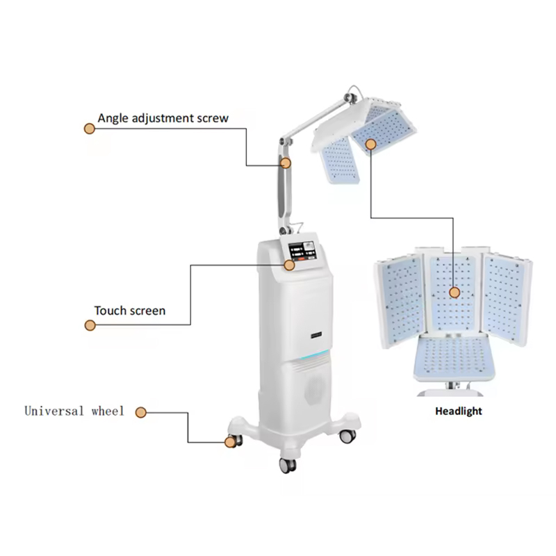 Vertical Laser Therapy 660nm Smart Hair Growth Machine PDT Light Laser Hair Thickener Hair Faster Growing Strengthens Hair Roots Beauty Machine