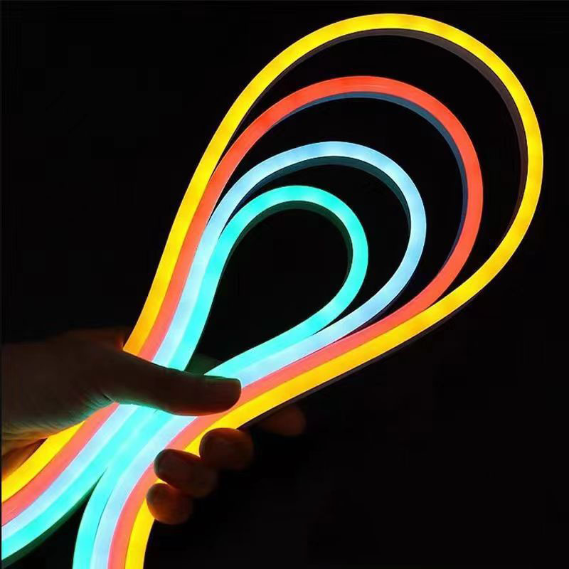 16.4FT 5M LED Neon Strip Lights 12V Waterproof Outdoor Room Led Strip Tape Flexible Ribbon Lamp for Outdoor Garden Lighting Decoration