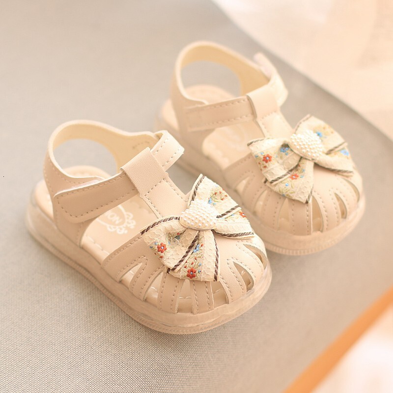 Princess Summer 0-1-2-3 Year Old Girl Walking Shoes Soft Sole Baby Sandals Children's slip and Anti Kick F704-25