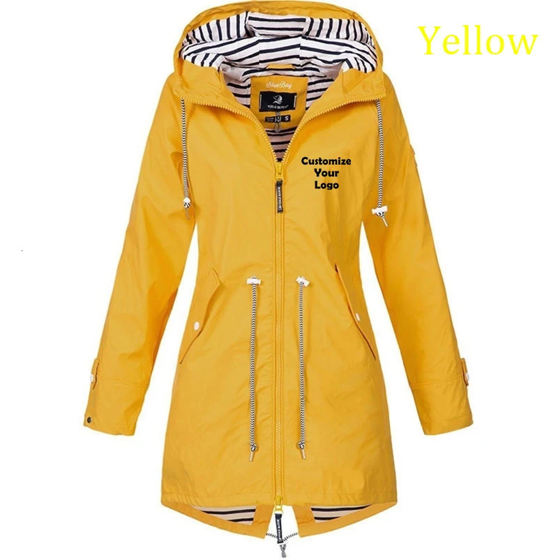 Customized Women Outdoor Jacket Casual Loose Hooded Windproof Windbreaker Climbing Jackets Coat For All Seasons 240703