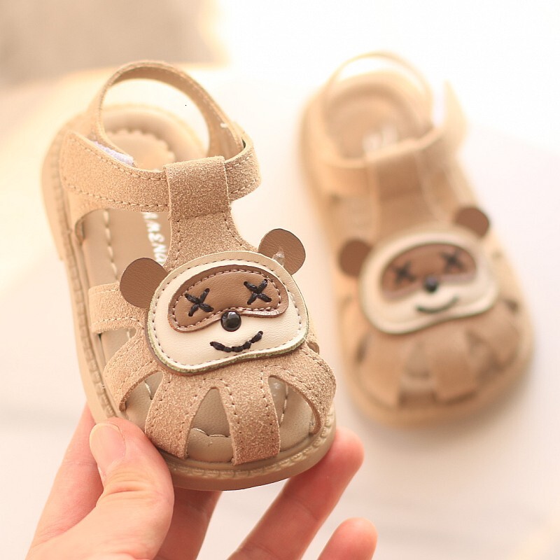 Summer Baotou Sandals New Boys' Soft Sole Walking Girls' Little Babies Children's Versatile Beach Shoes 1-3 Years Old 2 F704-25