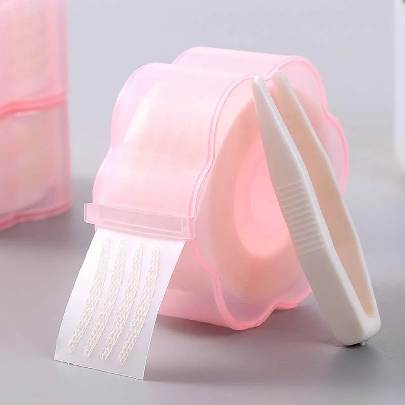 Double Eyelid Tape Sticker Invisible Double Fold Eyelid Lace Paste Clear Beige Stripe Self-adhesive Natural Eye Tape Makeup Tool 240703