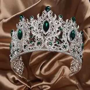 Tiaras Cus Tall Beauty Crown Tiaras with Combs Champagne Pagne Tiara Wedding Crown