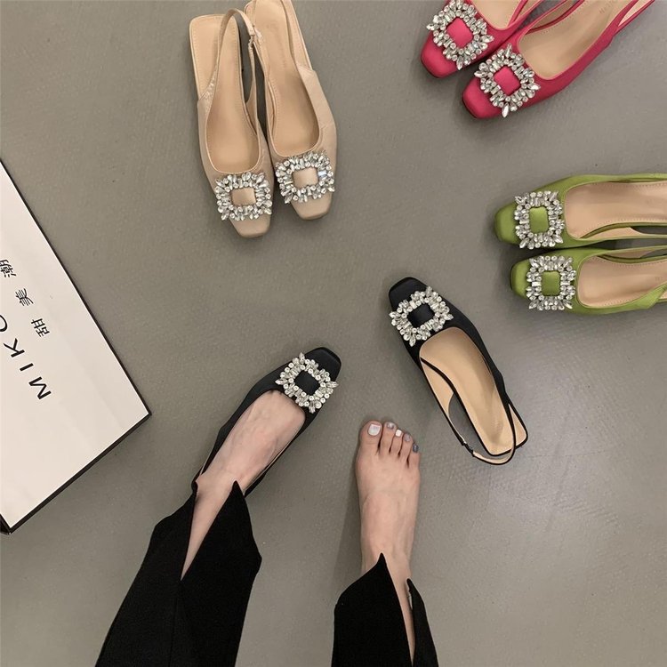 Women's Classic Leisure Gentle Celebrity Fashion Seasons Minimalist Style Shoes Party Triple Black Free shipping