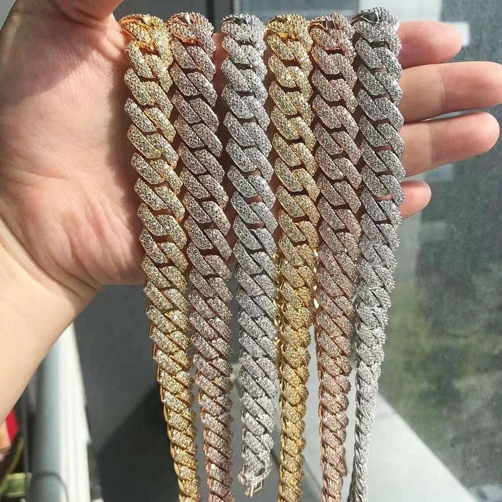Bulk Supply New Design Hip Hop New Wholesale Diamond Cuban Link Chain for Women Mens Fine Jewelry