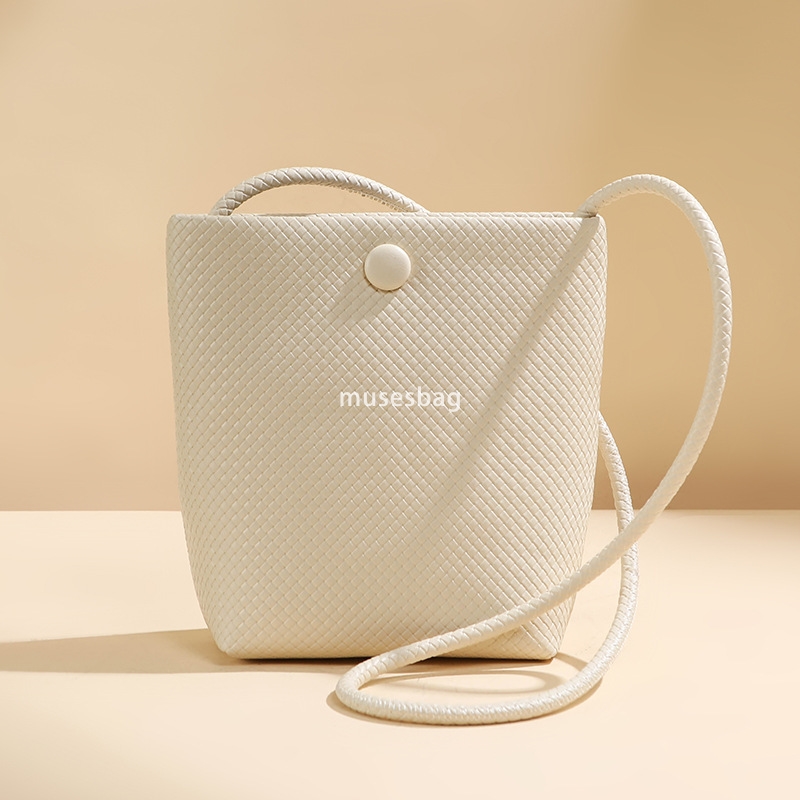 New fashion niche design for foreign trade bags women's bags new woven bucket bags women's fashionable single shoulder crossbody bags