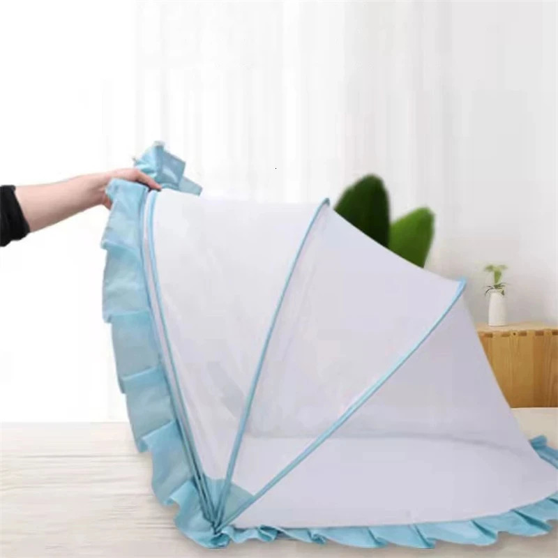 Baby Crib Netting Portable folding Polyester Breathable mosquito repellent cartoon born Sleep Bed Travel Bed Netting 240701