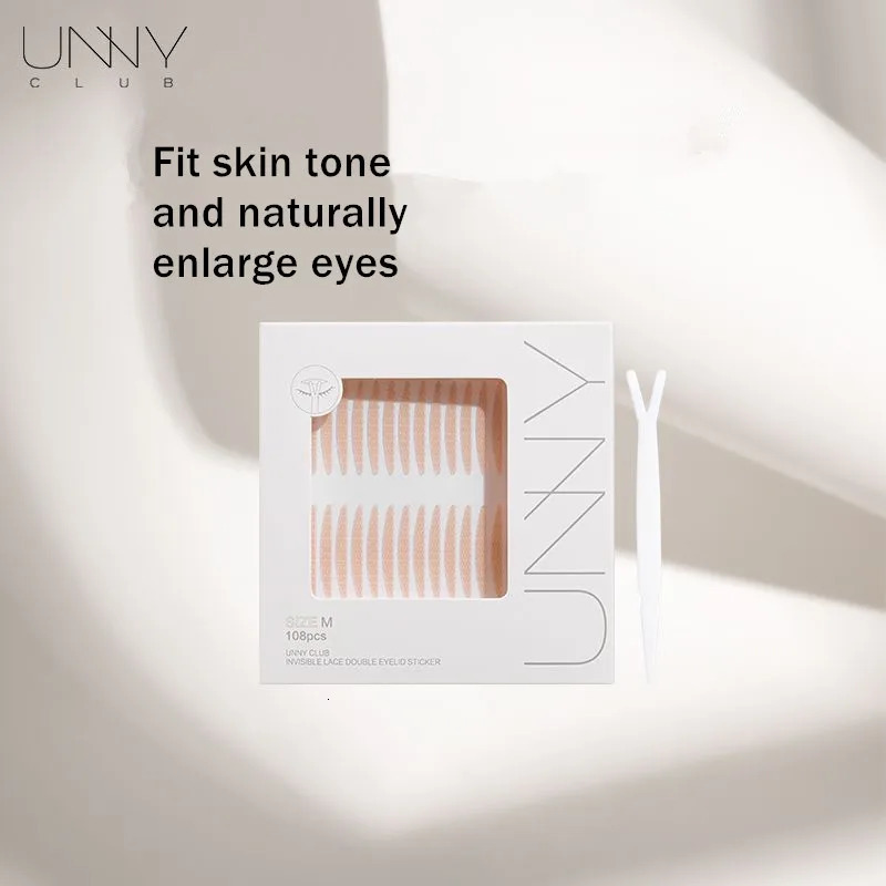 2024 U N Y Invisible Double Eyelid Tape Sticker Long Lasting Double-Fold Self-Adhesive Paste Beauty Big Eye Tools 240703