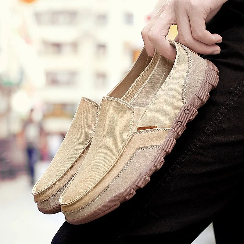 Leather Men S Shoe Summer Clothes Suitable For Extra Comfortable Sand Color Load Light Flexible Loafer tyu87 240703