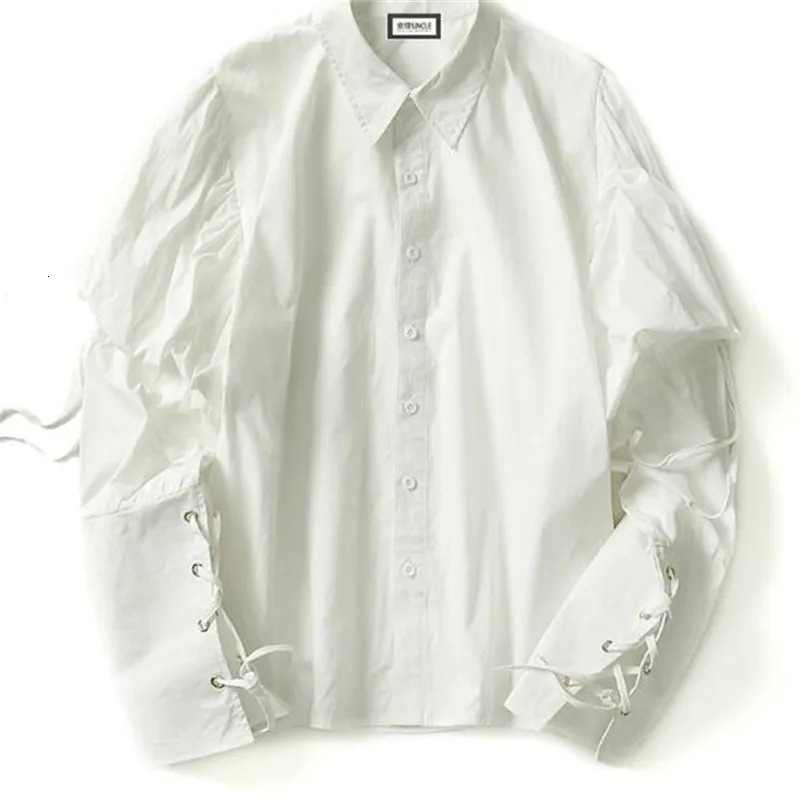 retro sleeve shirt summer Korean fashion cotton long sleeve M-6XL Large size shirt 240615