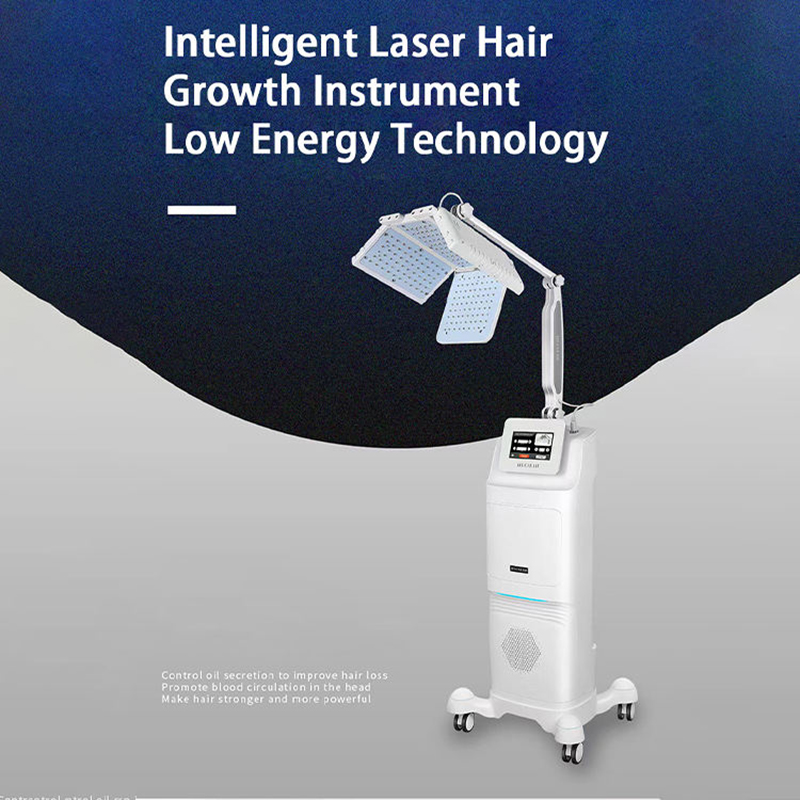 Vertical Laser Therapy 660nm Smart Hair Growth Machine PDT Light Laser Hair Thickener Hair Faster Growing Strengthens Hair Roots Beauty Machine