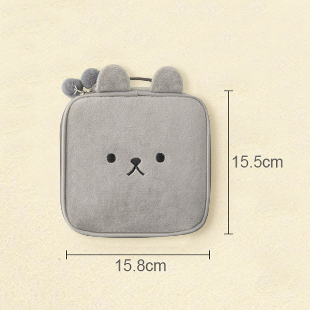 Portable Kawaii Soft Plush Bunny Pouch Cute Bags Large Capacity Travel Organizer Makeup Brushes Pouches Cosmetic Cases H7.4#16 zhanyishengli