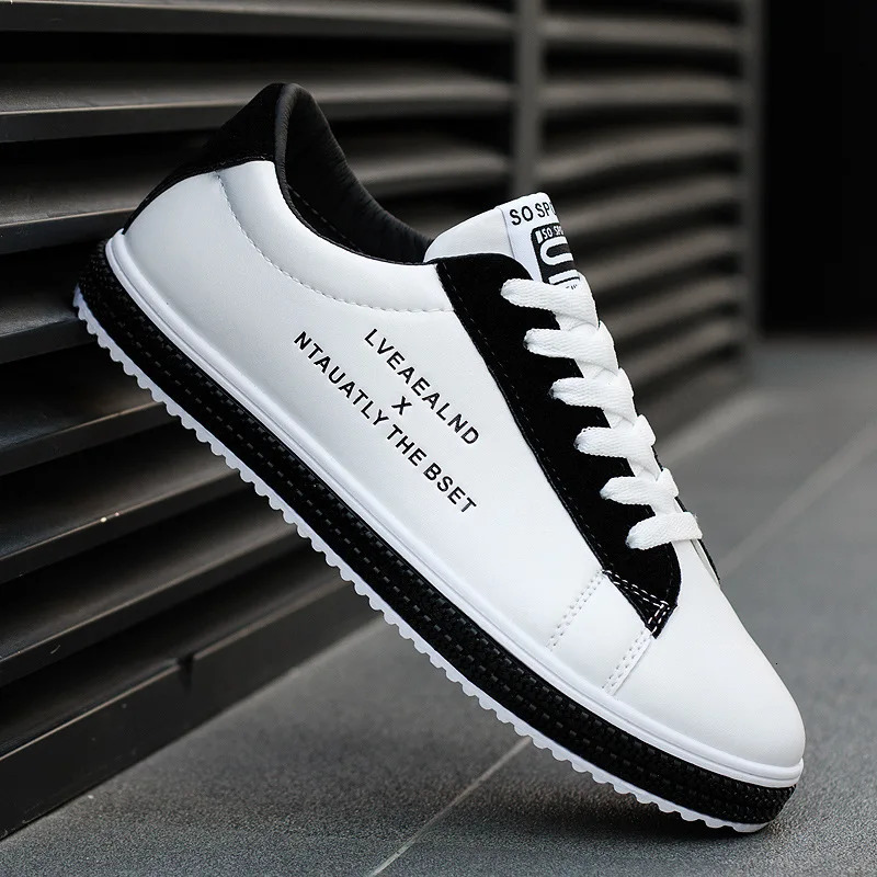 White Sports Sneakers for Men Summer Low-cut Casual Shoes Sports Single Board Shoes Fashionable Flat Sneakers Tennis Male 240704