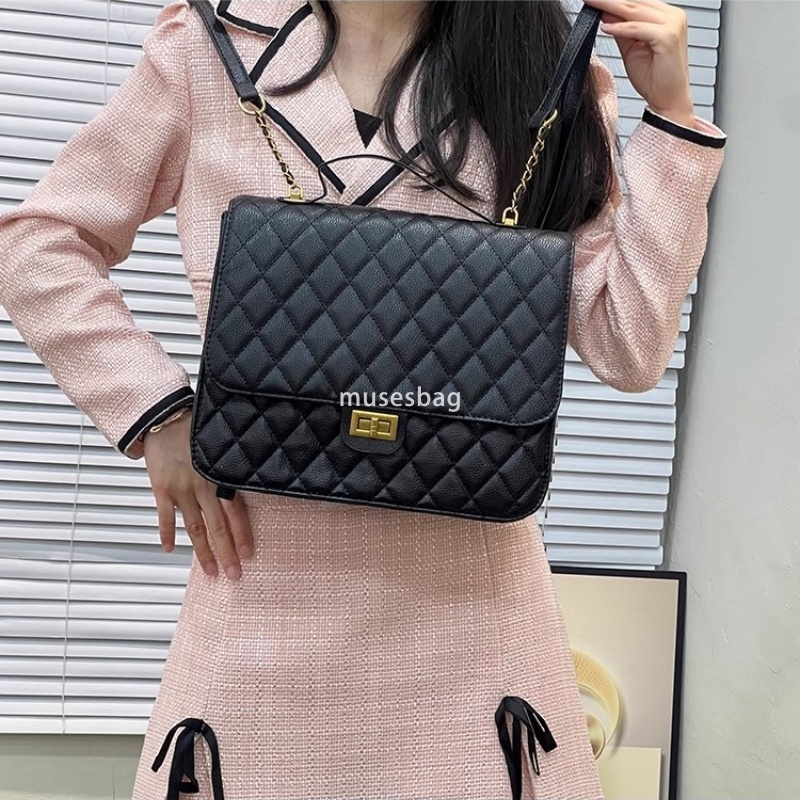 Fashionable Women's High end Ghana Preface Small and Practical Backpack for Commuting High end Western Style Small Fragrance Lingge Academy Leisu