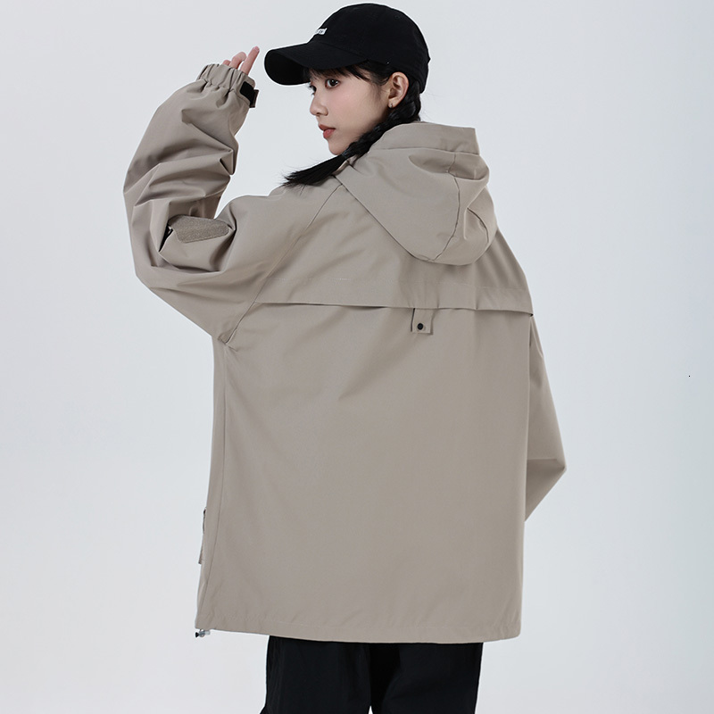 Charge spring autumn hooded loose trendy work jacket, ruffled and men's clothing set, paired with a handsome set H7.4#54