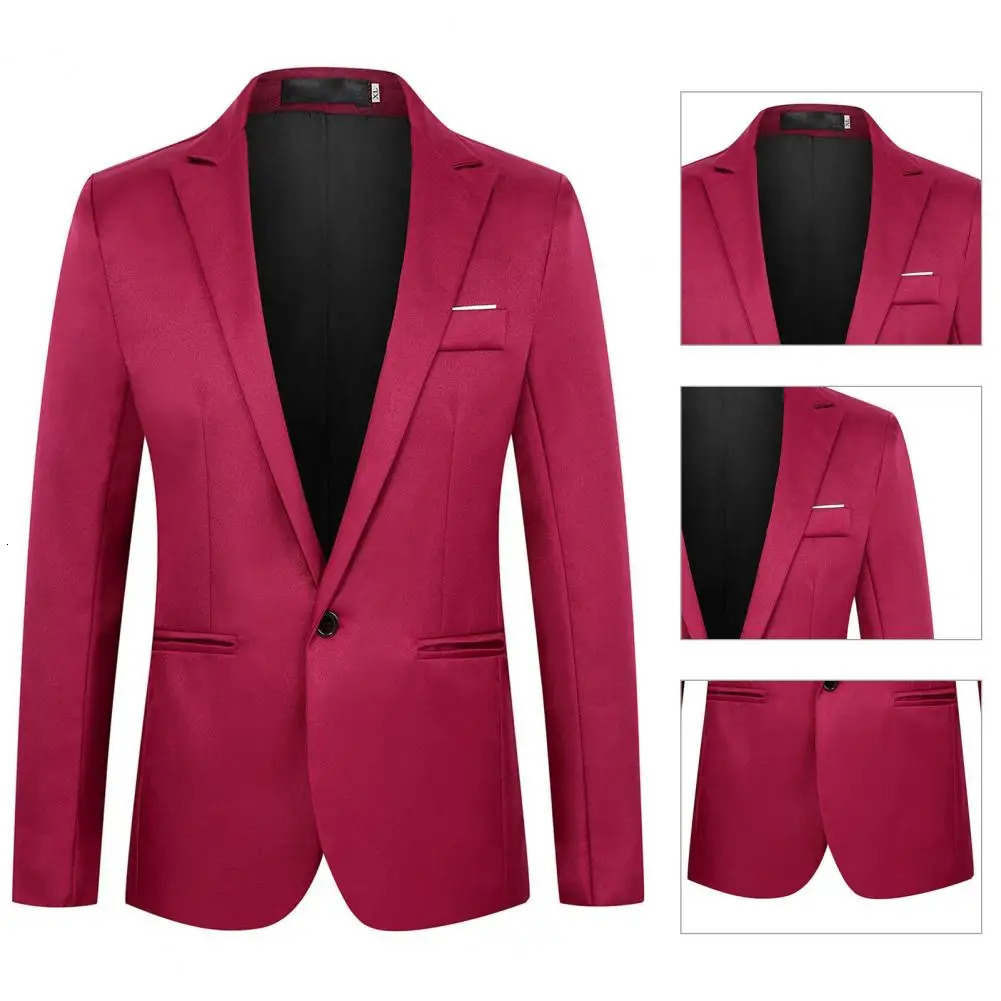 Classic Suit Jacket Long Sleeve Thin Type Outwear Casual Business Male Coat Blazer Windproof 240701