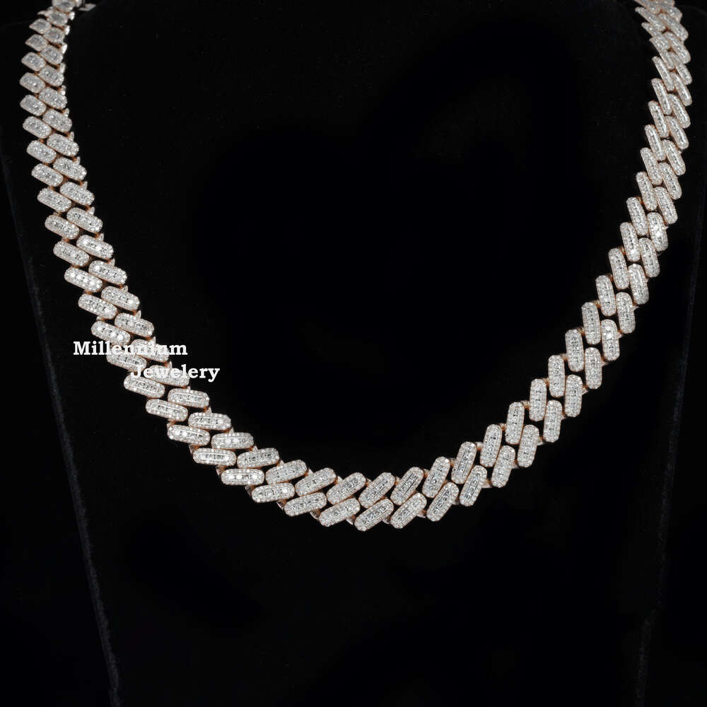 Exceptional 20mm Moissanite 18 To 22 Inch Fully Dia Iced Out Hip Hop Cuban Chain For Men and Women gift