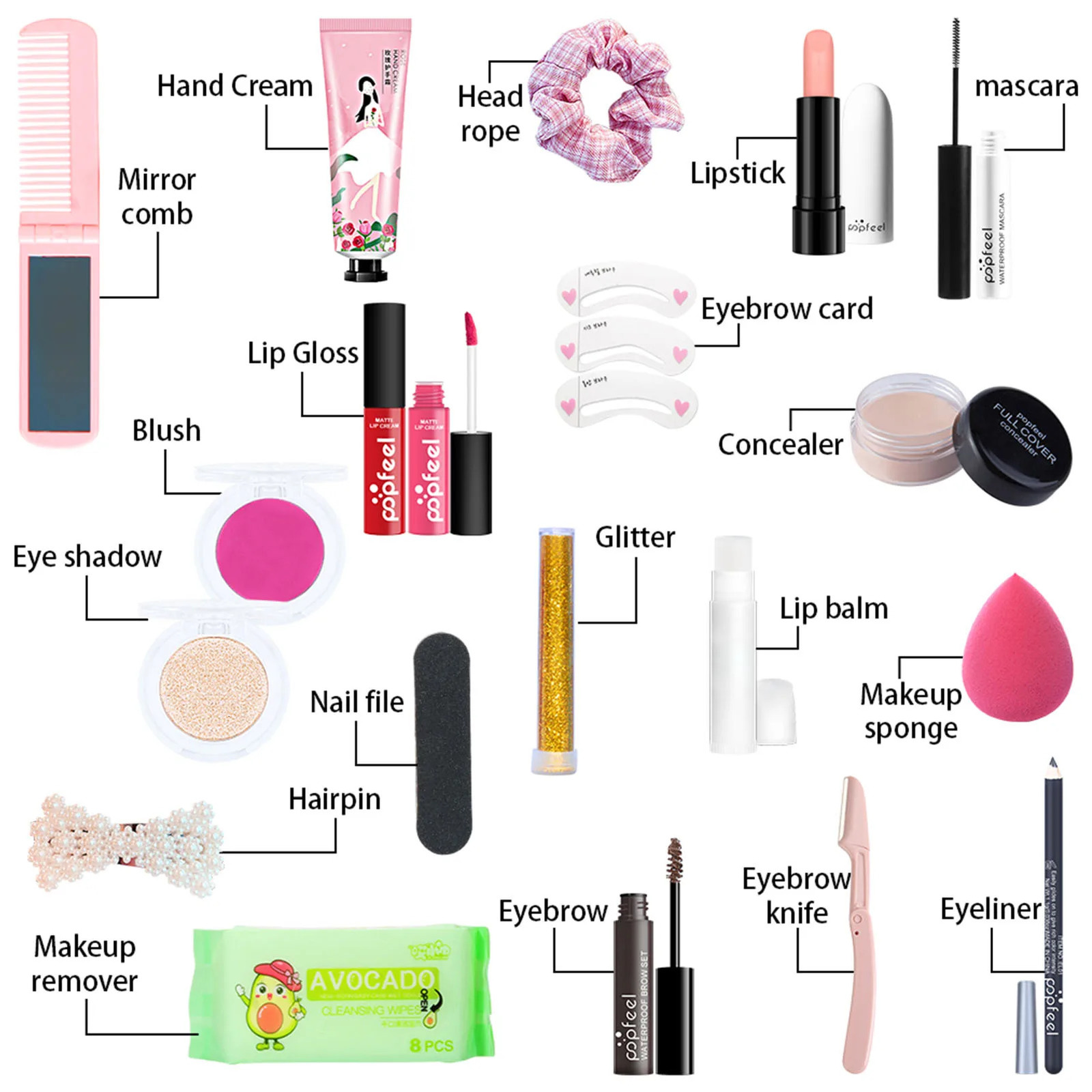 Face Makeup Christmas Countdown Calendar Box Makeup Tools Countdown Calendar Gift Boxes Lipstick Eye Shadow Cosmetics Set 240703