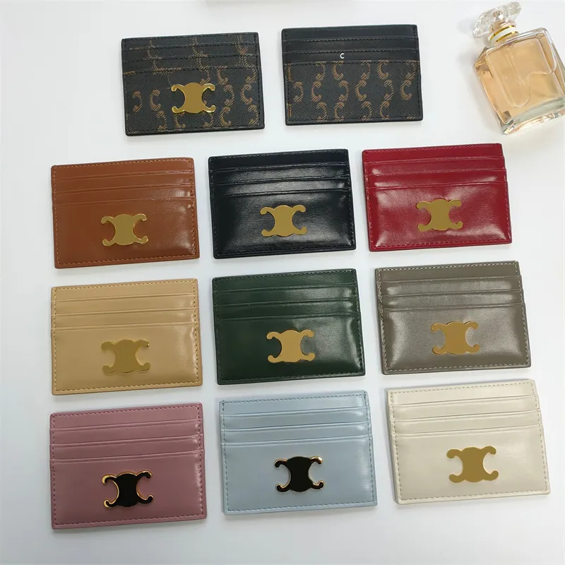 Womens Designer Purse Wallets Cowhide Cardholder Luxury Purses Female Wallet Mini Card Case Fashion Card Holder Moneybag Multiple Colors Coin Purse CXG2407129F8