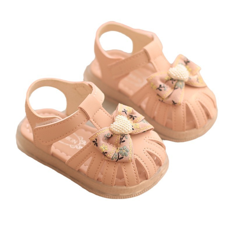 Princess Summer 0-1-2-3 Year Old Girl Walking Shoes Soft Sole Baby Sandals Children's slip and Anti Kick F704-25