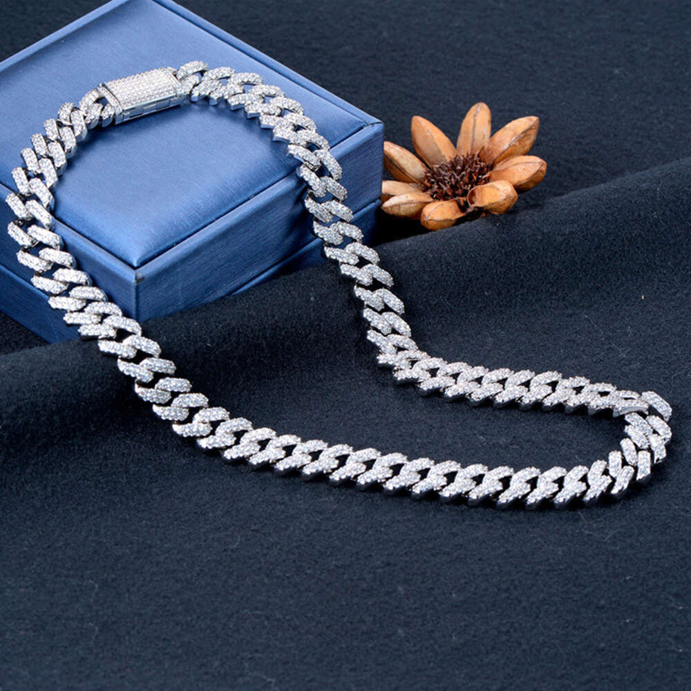 12mm Hip Hop Jewelry Cuban Chain Link Gold Cuban Necklaces Gift for Men Fashion Party Accessories