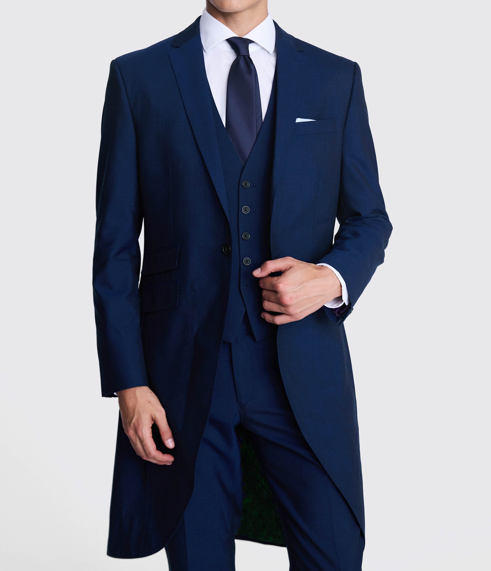 Formal Business Men Suits Set Wedding Tuxedos 3 Pieces Long Blazer Pants Custom Made Prom Dress Male White Party Coat Jacket