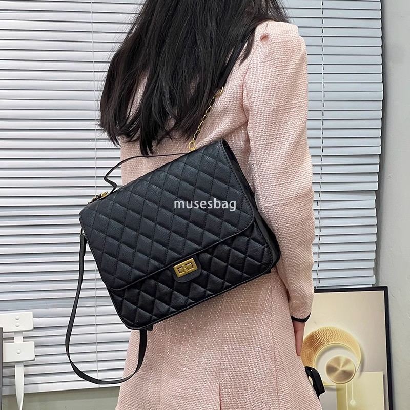 Fashionable Women's High end Ghana Preface Small and Practical Backpack for Commuting High end Western Style Small Fragrance Lingge Academy Leisu