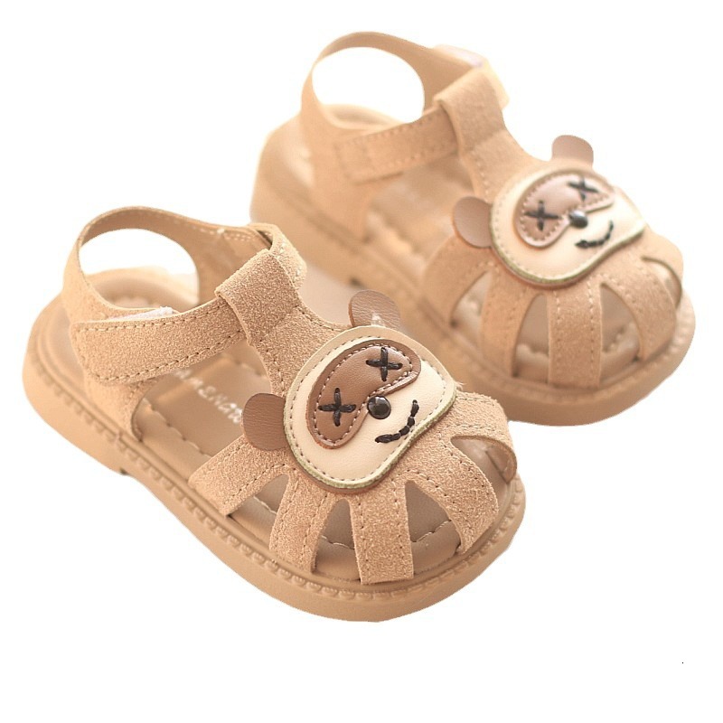 Summer Baotou Sandals New Boys' Soft Sole Walking Girls' Little Babies Children's Versatile Beach Shoes 1-3 Years Old 2 F704-25