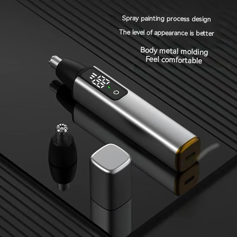 Digital Display Electric Nose Hair Trimmer for Mens Nose Hair Cleaning 240703