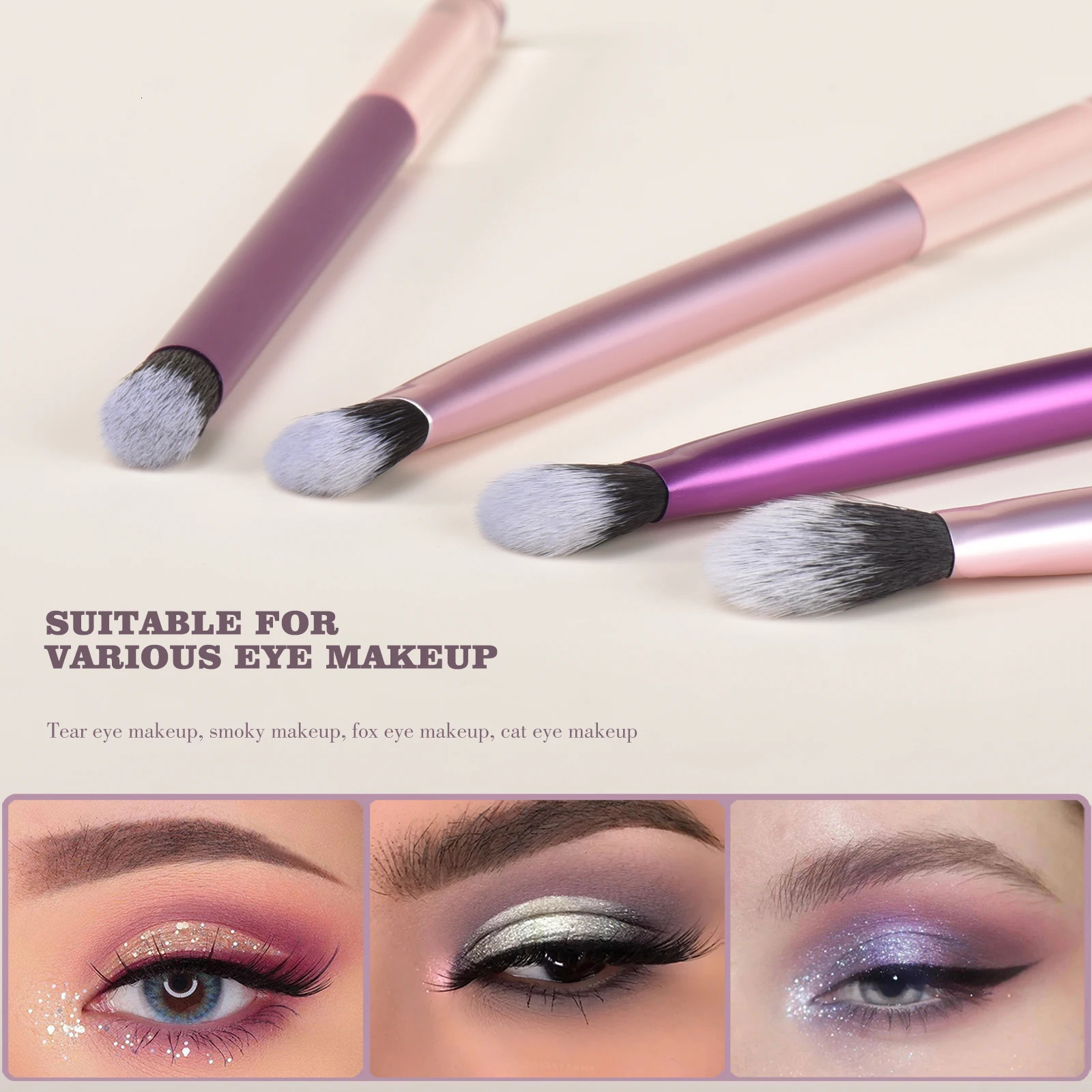 Colorful Makeup Brush Set Powder Brush Blush Foundation Brush Contour Brush Eyeshadow Brush Professional Makeup Tools 240704