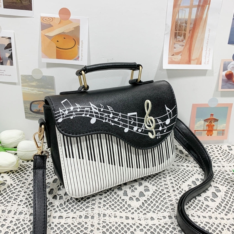 Piano Shoulder Bag Fashion Handbags Women Crossbody Bags Ladies Top-handle Sling Satchel Tote PurseH7.4#24