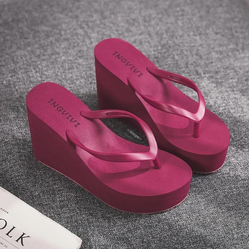 Womens Shoes Comfort Summer Women Wedge Platform Slippers Outdoor Sports Beach Flip Flops Opened Toe Casual Shoes 240704