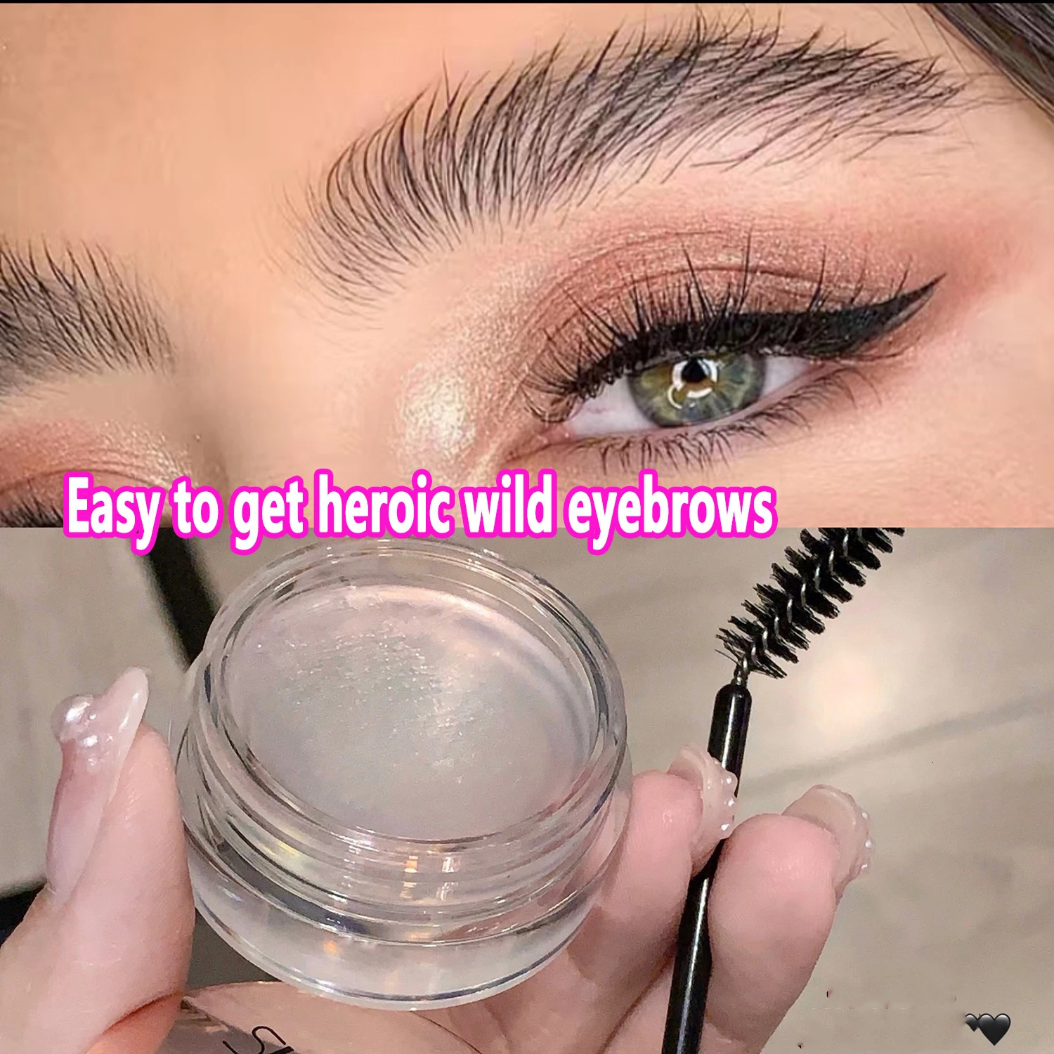 Eyebrow Styling Gel Brows Wax Sculpt Soap 1pc Waterproof Long-Lasting 3D Feathery Wild Brow Styling Easy To Wear Makeup Eyebrow 240703