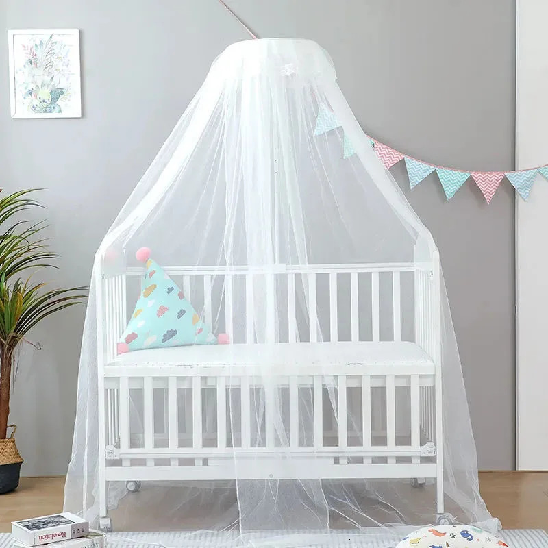 Foldable Infant Bed Full Cover Mosquito Netting Canopy Summer Baby Crib Dome Universal Mosquito Net Children Bedding Supplies 240701