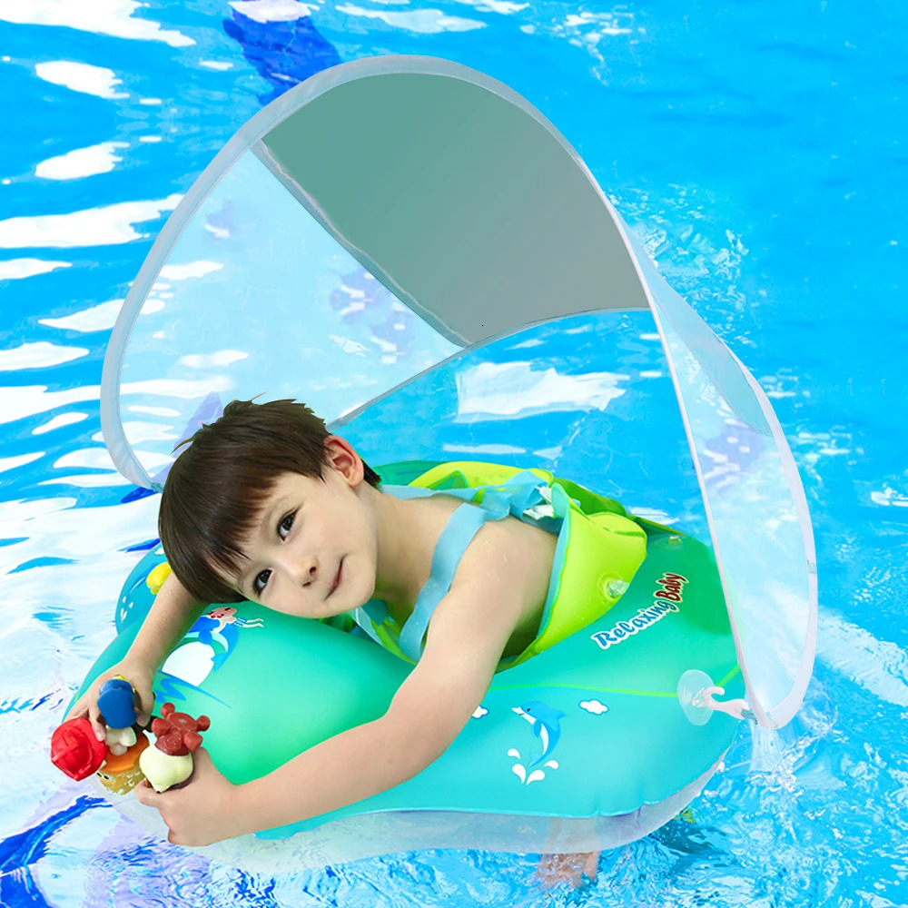 Upgrades Baby Swimming Float Inflatable Infant Floating Kids Swim Ring Circle Bathing Summer Toys Float Ring Toddler Pool Float 240624