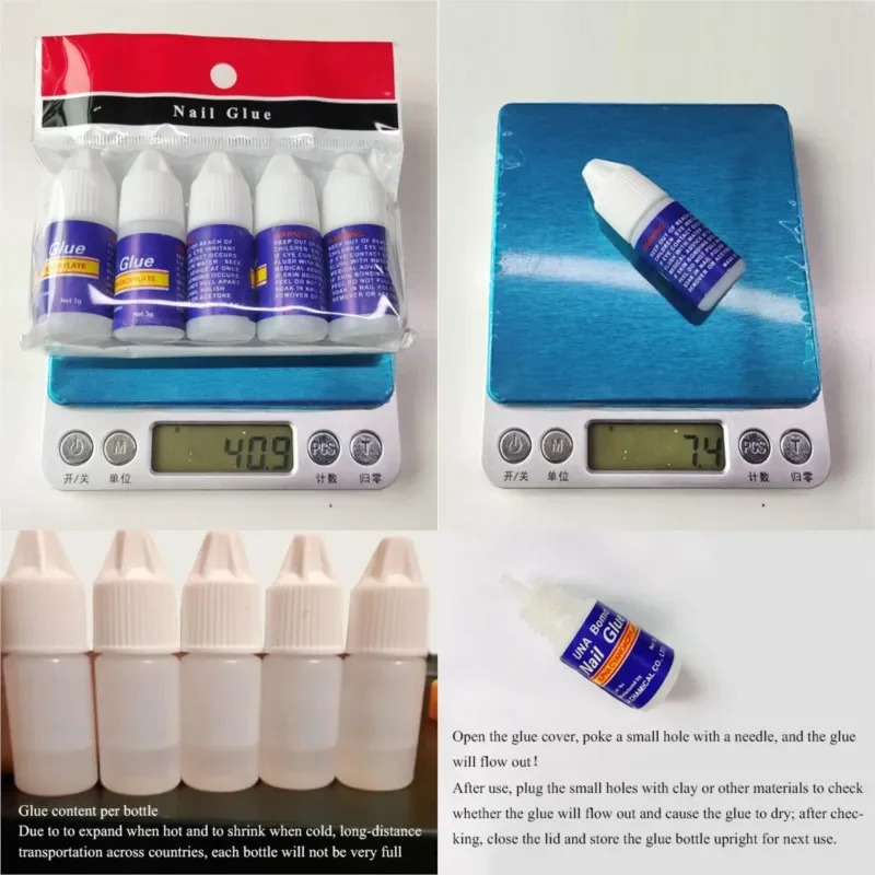 Rapid Drying Nail Art Glue Flash UV Acrylic Rhinestone Press Strong Adhesive Nail Glue False Tip Manipulation Tool 240703