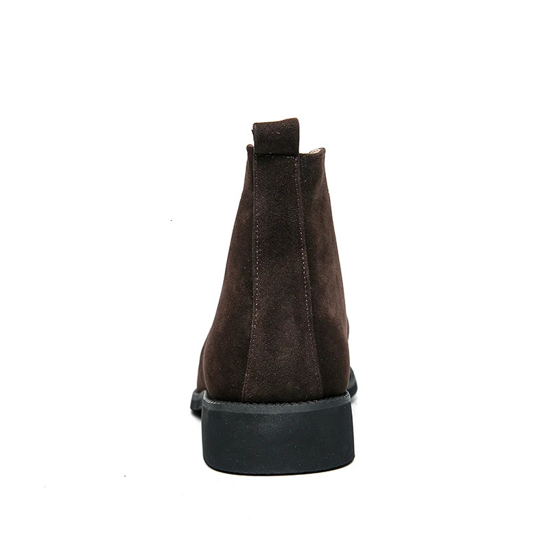 Suede Leather Chelsea Boot Men Fashion Dress Boots Autumn Ankle Boots Plus Size 38-48 Formal Shoe Bota Masculina 240703