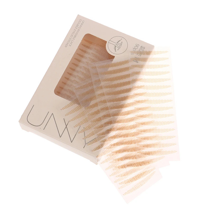 90Pcs Double eyelid tape Invisible Double Eyelid Self-Adhesive Stickers Lace Eye Lift Strip Gauze Mesh-Lace Tape Eye Tape Tool 240703