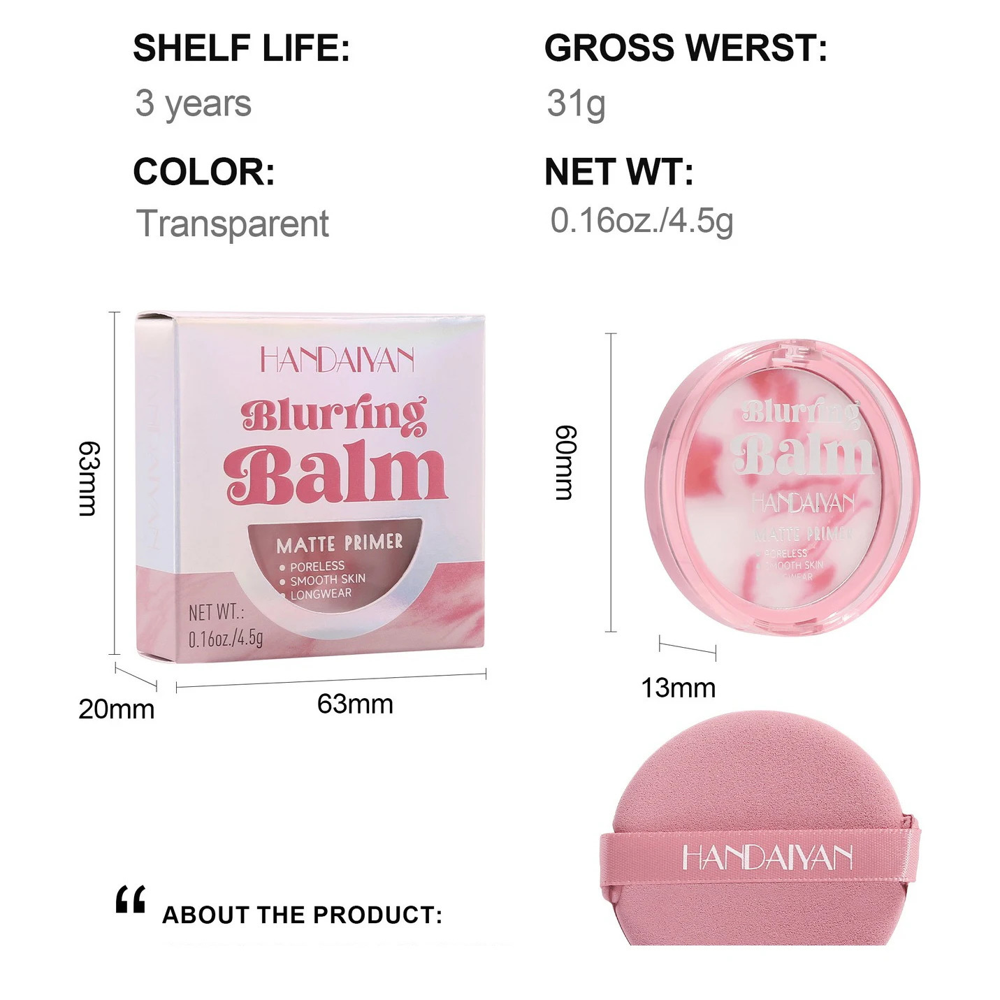 Makeup Matte Primer Moisturizing Balm Oil Control Poreless Smooth Isolation Transparent Makeup Fixing Gel Foundation Base 240704