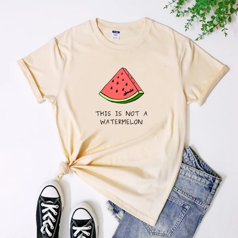 Palestine Watermelon TShirt Sassy Women Short Sleeve Palestinian Lives Matter Tee Shirt Top 5XL 240627