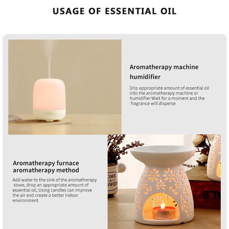 612Pcs Essential Oils For Aromatherapy Diffuser Sleep Oil Essential Rose carnation Aroma Massage Oil Air Purifier Lavender Oils 240704