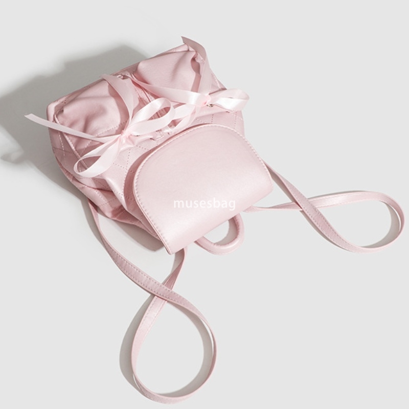 Designer Women's Advanced New Versatile Backpack Summer Fashion Trendy Ballet Sports Girl Cute Sweet Bow Pocket Practical Casual Backpack