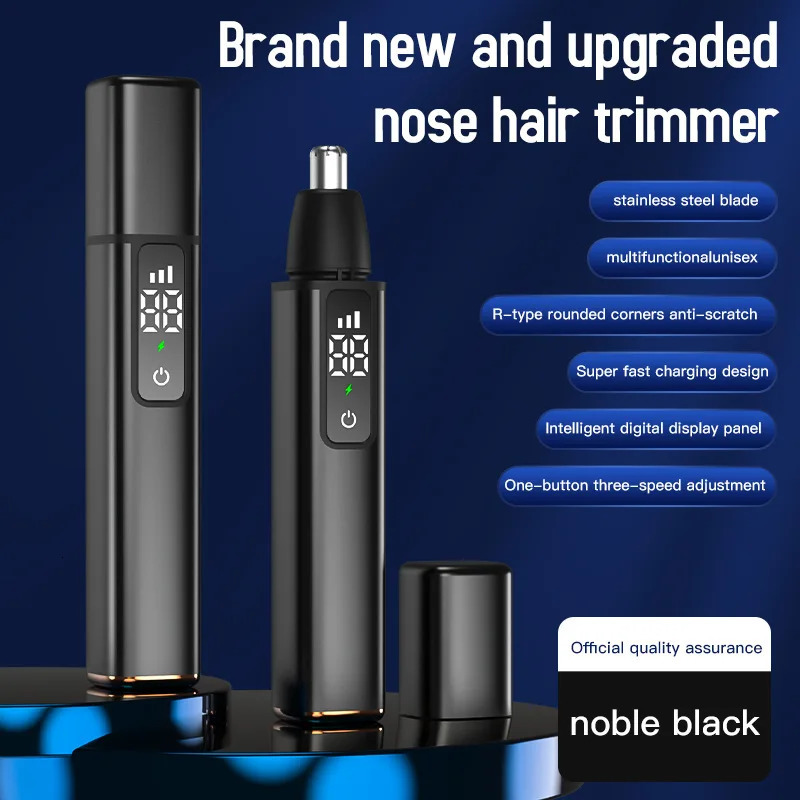 Digital Display Electric Nose Hair Trimmer for Mens Nose Hair Cleaning 240703