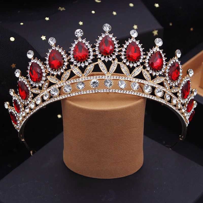 Tiaras Gorgeous Crystal Wedding Crown Bride Tiaras Green Crowns Queen Evening Diadem Prom Party Bridal Hair Jewelry Accessories