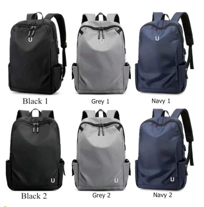 Lemon Simple Casual Mens Backpack Waterproof Business Computer Travel Student Bag