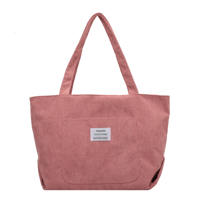 Large Capacity Women's Shoulder 2023 New Fashionable Fresh and Simple Striped Veet Handbag Art Leisure Student Tote BagH7.4#14
